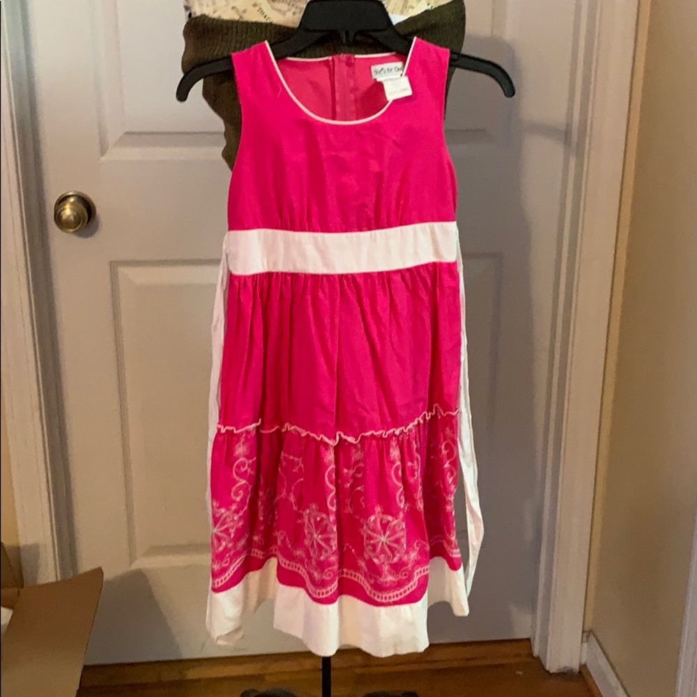 Girl’s pink dress